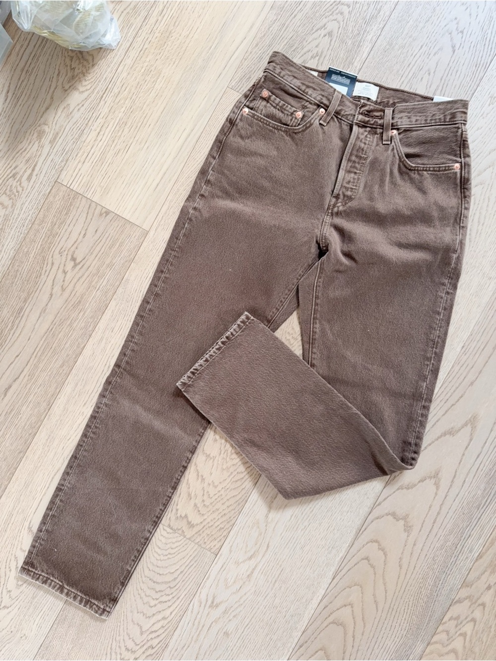 NWT 501 original high rise straight leg Jeans 26 30 Levi's